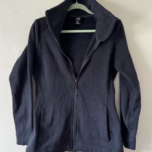 Helly Hansen Navy Blue Synnoeve Propile Knit Fleece Jacket Sz Medium - Picture 2 of 16